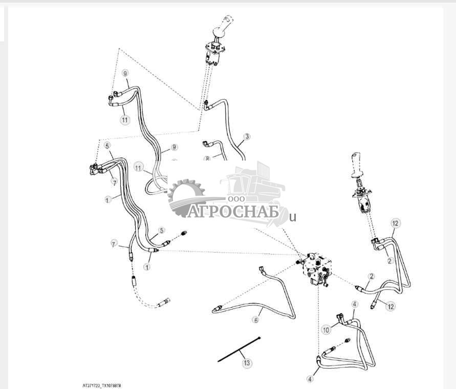 Гидравлическая система сервоуправления 